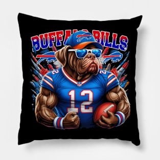 Big Dog Buffalo: Dominant Force T-Shirt - Gridiron Dynasty Edition Pillow