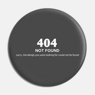 404 not found Pin