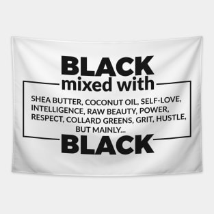 Black Mixed With Shea Butter, Coconut oil, Self Love, Intelligence Tapestry