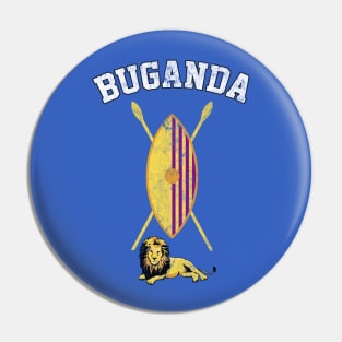 Buganda / Faded Vintage Style Flag Pin