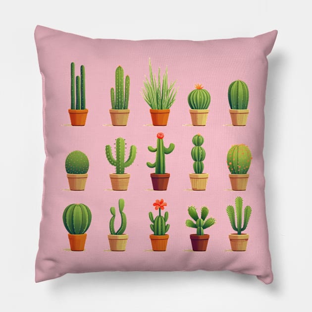 cactus Pillow by Flowerandteenager