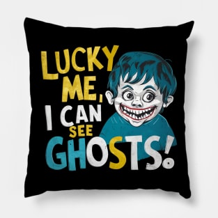 ghost boy Pillow