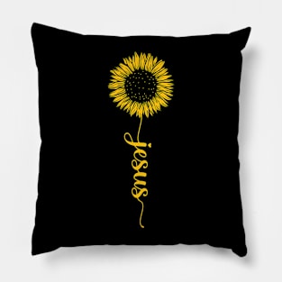 Jesus Sunflower Pillow