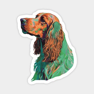 Irish Setter Dog Art Magnet