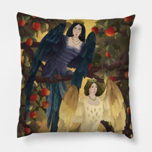 Sirin And Alkonost Pillow