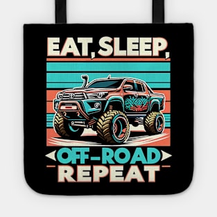 4x4 Adventure Series: 'Eat, Sleep, Off-Road, Repeat' Off-Roading Tee Tote