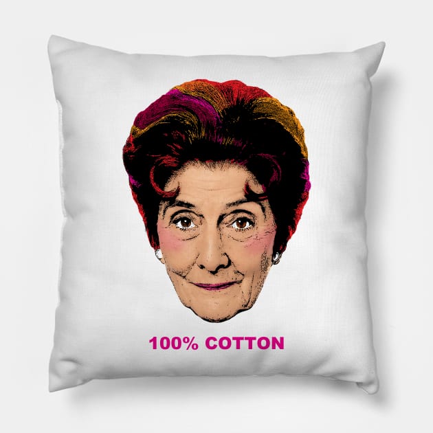 100% Cotton - Dot Cotton Pillow by Bugsponge