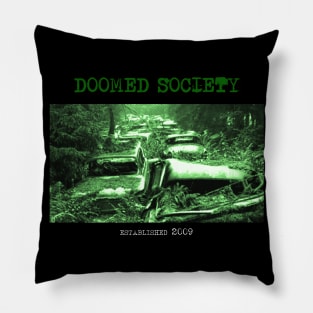 Doomed Society - Rotting Cars Pillow