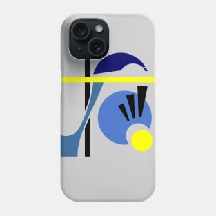 Illustration of an eye looking down, amazement concept. Phone Case