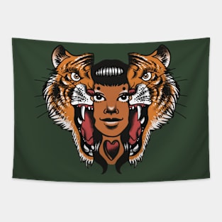 Tiger Girl Tapestry