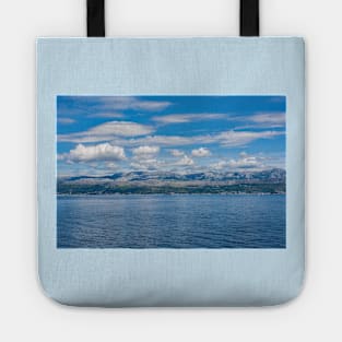 Croatian Mainland Viewed from Brac Island Tote