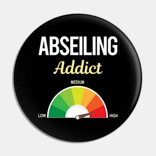 Funny Addict Abseiling Abseil Pin