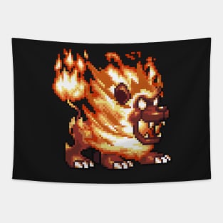 Fire Lion Tapestry