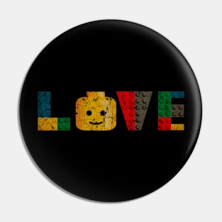 LOVE LEGO RETRO Pin