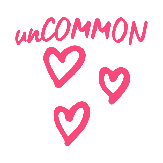 unCOMMON with Pink Hearts by Scarebaby