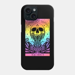 Zodiac sign tarot card Aquarius Phone Case