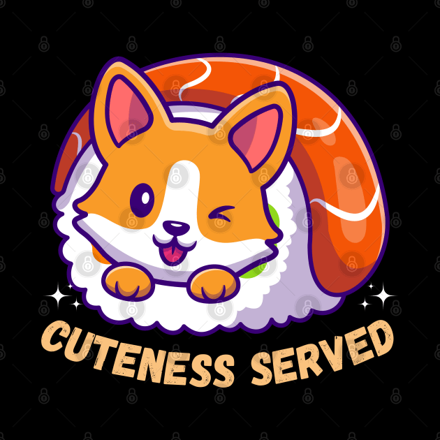 Cuteness Served Corgi Sushi by Norse Magic