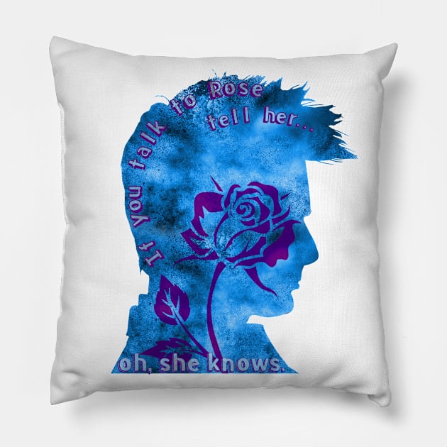 Ten and Rose Pillow by Thirrin