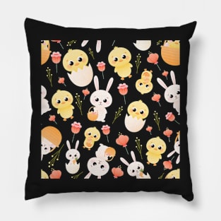 childish easter pattern Pillow