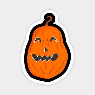 Happy Spooky Cute Pumpkin - Halloween Magnet