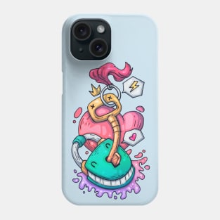 key lock creative illustration Phone Case