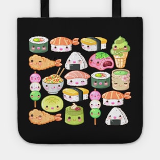 Japanese Foods Pattern Tote