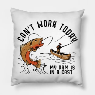 Fishing | can't work today Pillow