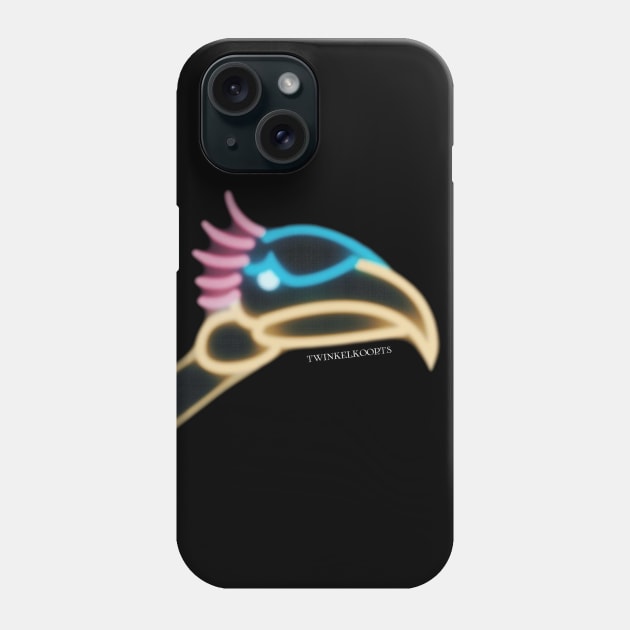 Vogel Rok Neon Art Phone Case by Twinkelkoorts