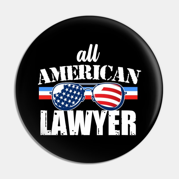 All American Lawyer Pin by FanaticTee