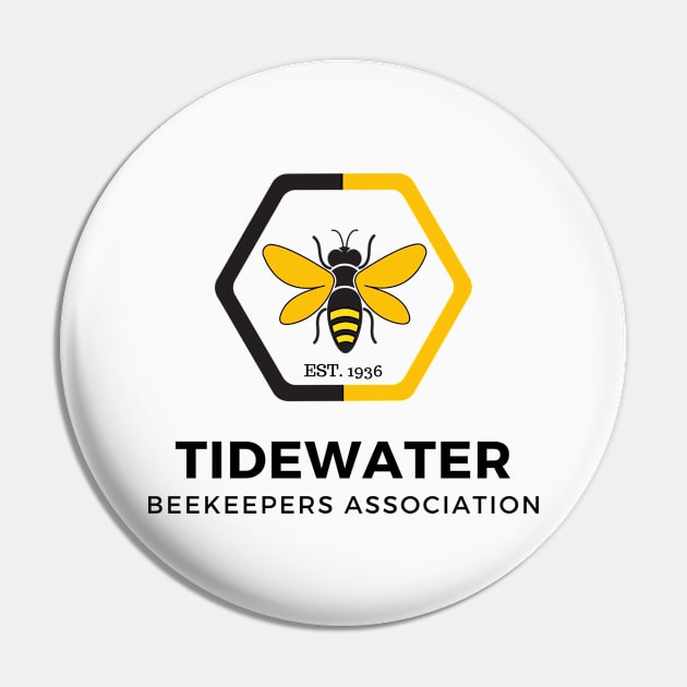 TBA LOGO HEX Pin by Tidewater Beekeepers