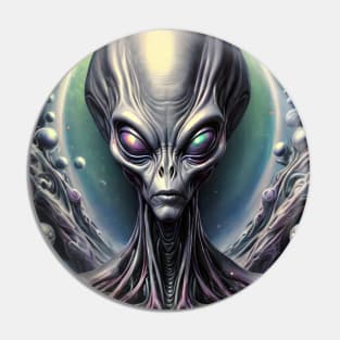 Grey Alien Dark Pin