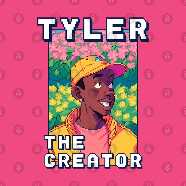 Tyler The Creator Pixelated Cartoon by Oldies Goodies!