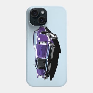 1970s Lincoln Continental in purple Phone Case