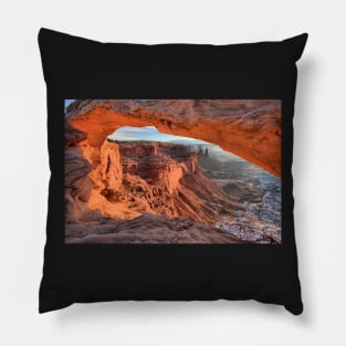 Mesa Arch Winter Sunrise Pillow