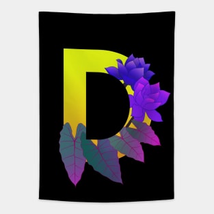 Monogram D neon Tapestry