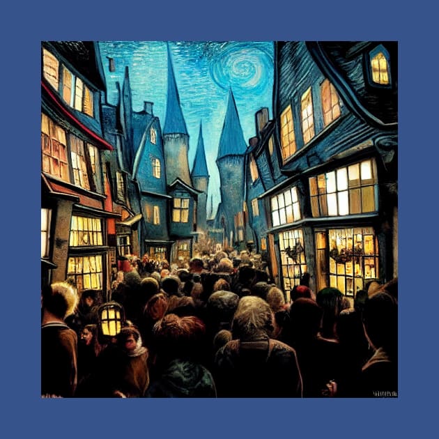 Starry Night in Diagon Alley by Grassroots Green
