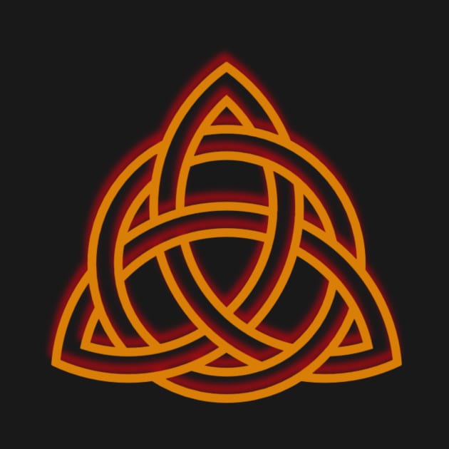 Orange Celtic Knot by Celtic Morrigan