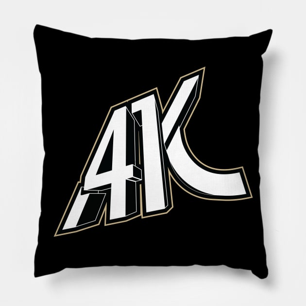 41 Football Logo Pillow by MatthewBroussard