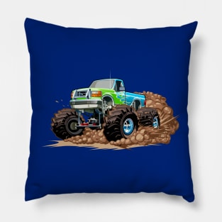 Cartoon monster truck Pillow