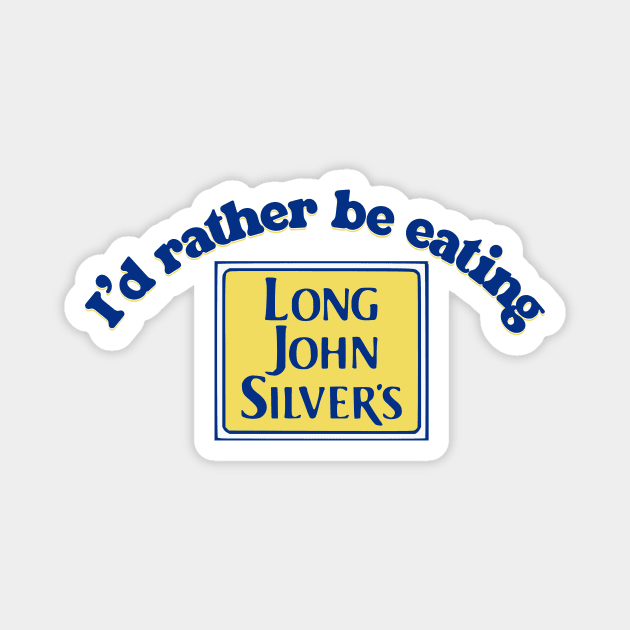 Long John Silver's Fan Magnet by casualteesinc