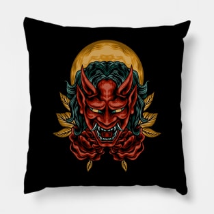 Horned demon Pillow