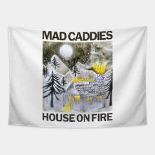 house on fire Tapestry