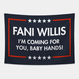 Fani Willis - I'm coming for you Baby Hands (blue) Tapestry