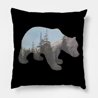 Mountain bear Pillow