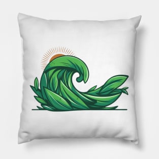 GREEN WAVE Pillow