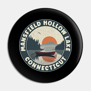 Mansfield Hollow Lake Connecticut Sunset Pin