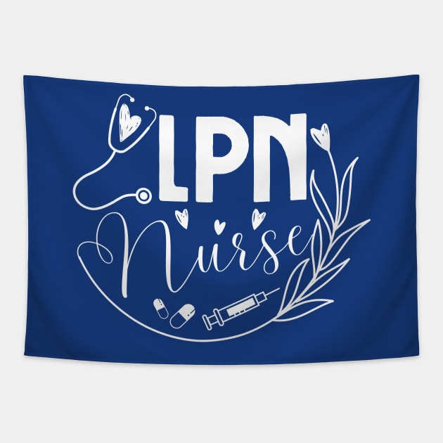 LPN Nurse Tapestry by JunThara