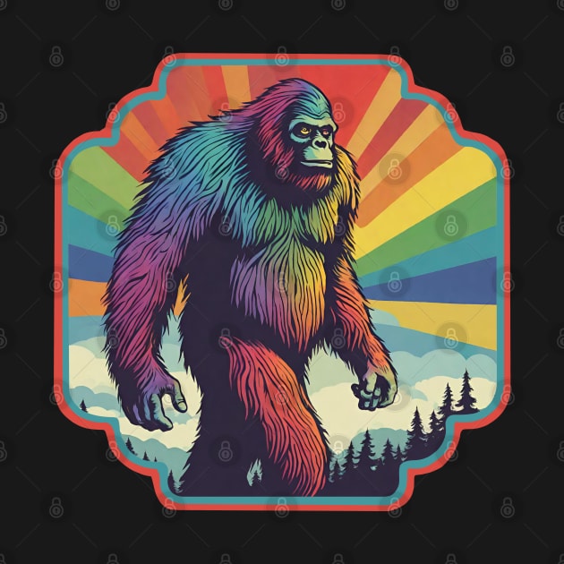 Rainbow Sasquatch by Ilustradamus