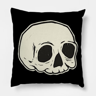 Classic Skull (WHITE) Pillow