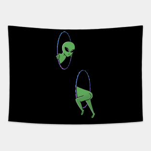 Alien space portal Tapestry